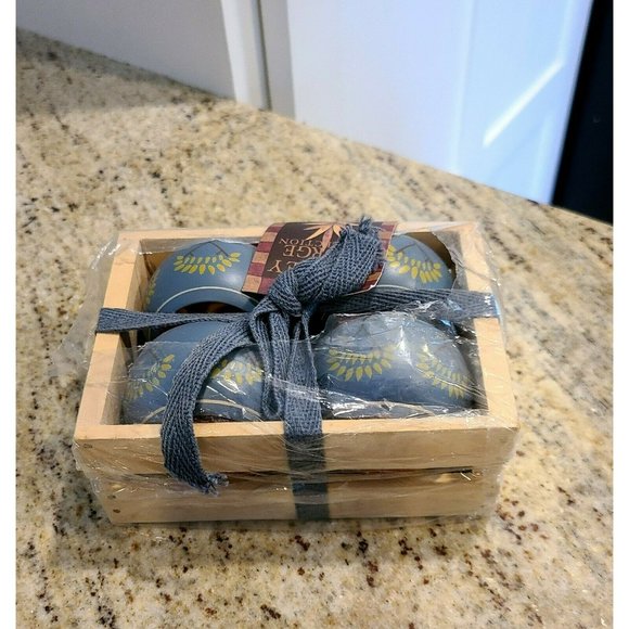 Warren Kimble Home Sweet Home Valley Forge Wooden Napkin Rings Set of 4 NIP - Picture 3 of 10